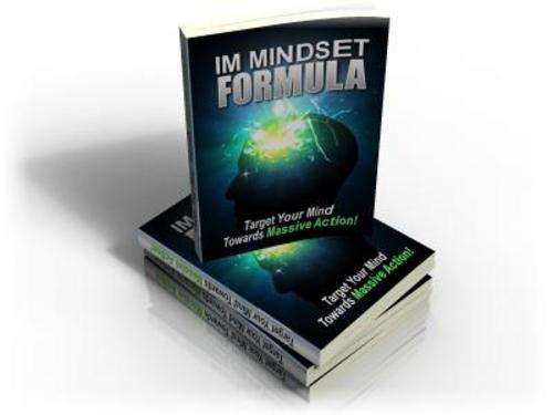 Product picture IM Mindset Formula-Target Your Mind Towards Massive Action